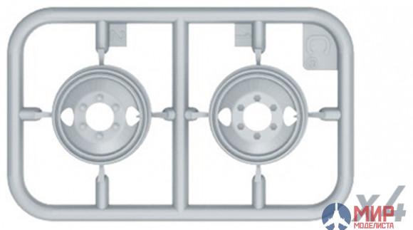 35201 MiniArt аксессуары  ZIS-6 Family WHEELS SET  (1:35)