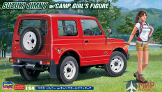 52301 Hasegawa 1/24 Автомобиль SUZUKI JIMNY с фигуркой девушки из лагеря (Limited Edition)