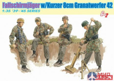 6373 Dragon 1/35 Fallschirmjäger w/Kurzer 8cm Granatwerfer 42