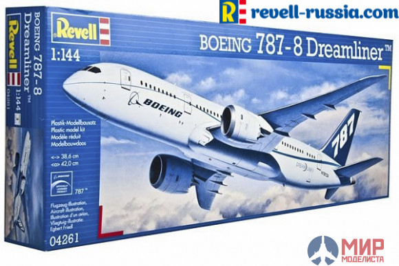 04261 Revell самолёт Boeing 787-8 Dreamliner  (1:144)