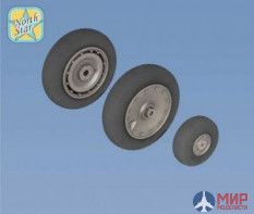 Ns72133-a North Star Models 1/72 Колеса Wheels set for FW.190 early No mask series