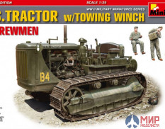 35225 MiniArt  трактор U.S. TRACTOR w/Towing Winch & Crewmen  (1:35)