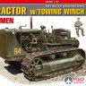 35225 MiniArt  трактор U.S. TRACTOR w/Towing Winch & Crewmen  (1:35)