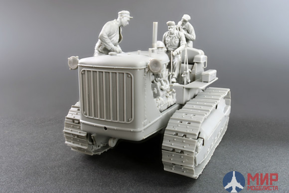 35225 MiniArt  трактор U.S. TRACTOR w/Towing Winch & Crewmen  (1:35)