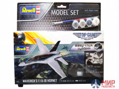 64965 REVELL АМЕРИКАНСКИЙ ИСТРЕБИТЕЛЬ MAVERICK F/A-18 HORNET "TOP GUN" ПОДАРОЧНЫЙ НАБОР (1:72)