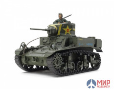 35360 Tamiya 1/35 Американский легкий танк M3 STUART, late production, с фигурой командира