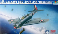 02242 Trumpeter 1/32 Самолет  SBD-3/4 - А-24А "Даунтлес"