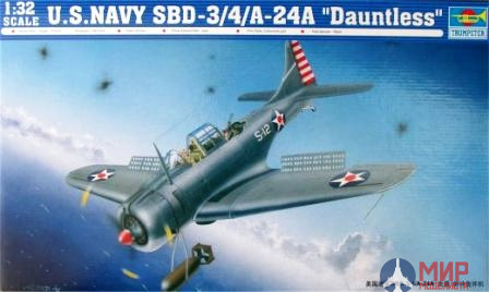 02242 Trumpeter 1/32 Самолет  SBD-3/4 - А-24А "Даунтлес"