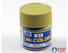 C 21 Gunze Sangyo (Mr. Color) Краска уретановый акрил Mr. Color 10мл MIDDLE STONE