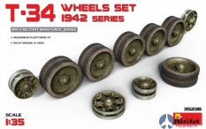 35236 MiniArt аксессуары  T-34 WHEELS SET 1942 series  (1:35)