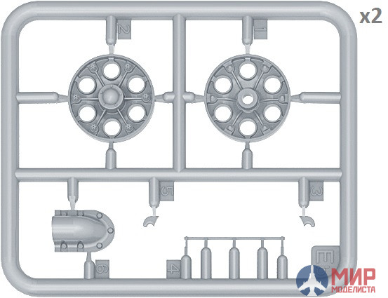 35236 MiniArt аксессуары  T-34 WHEELS SET 1942 series  (1:35)