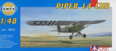 0822 Smer самолёт Piper Cub (1:48)