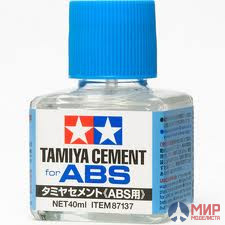 87137 Tamiya Cement Клей для пластика АБС, 40мл