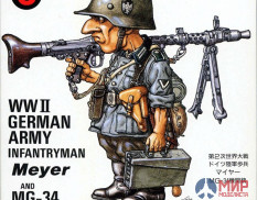 FT06 Fine Molds WWII German Army Infantryman Meyer and MG-34 Machinegun